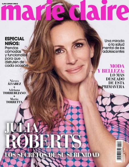 Julia Roberts, Marie Claire Magazine April 2023 Cover Photo - Spain