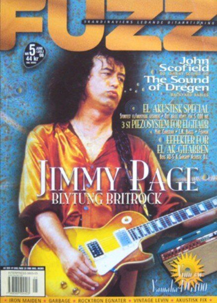 Jimmy Page, Fuzz Magazine July 1998 Cover Photo - Sweden