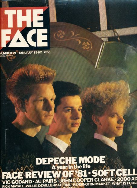 Andy Fletcher (American football), Dave Gahan, Martin Gore - The Face Magazine Cover [United Kingdom] (January 1982)