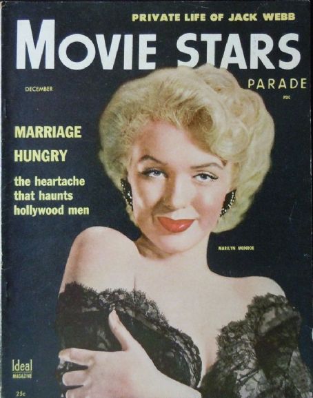 Marilyn Monroe, Movie Stars Parade Magazine December 1954 Cover Photo ...