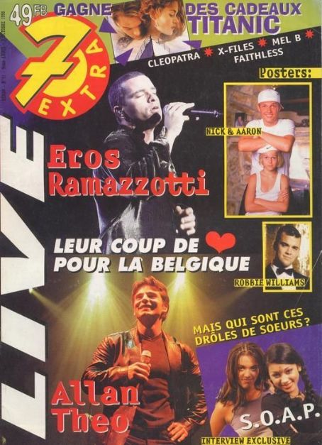 Eros Ramazzotti - 7 Extra Magazine Cover [Belgium] (7 October 1998)