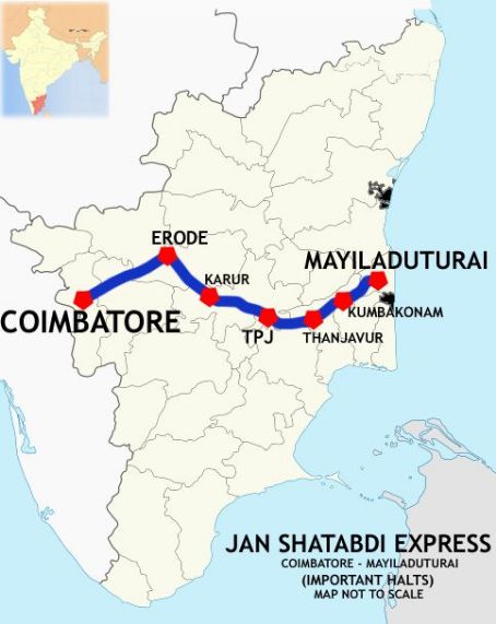 Mayiladuthurai–Coimbatore Jan Shatabdi Express