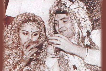 Rishi Kapoor and Neetu Singh