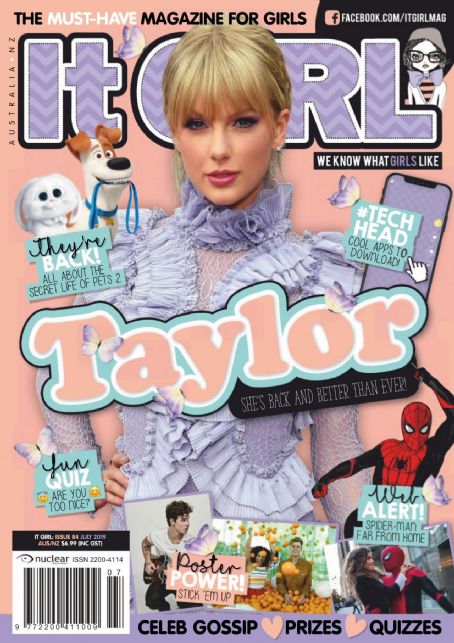 Taylor Swift Tu It Girl Magazine July 19 Cover Photo Australia