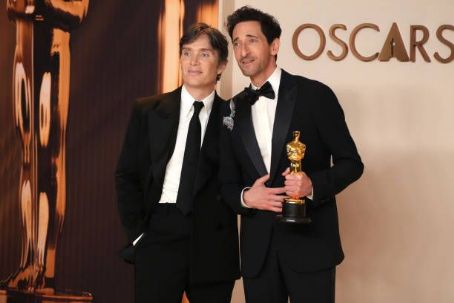 Cillian Murphy and Adrien Brody - The 97th Annual Academy Awards - Press Room (2025)