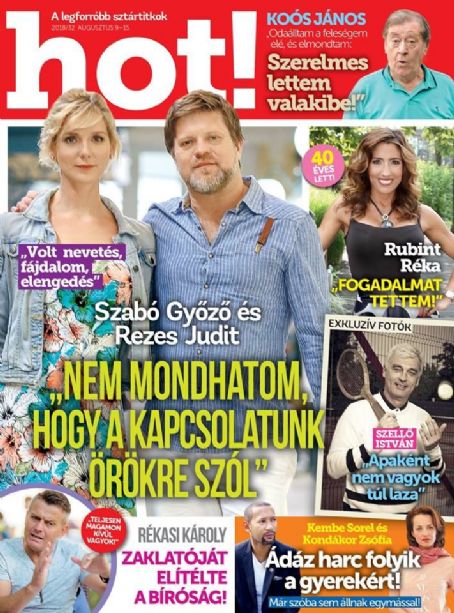 Gyozo Szabo and Judit Rezes - HOT! Magazine Cover [Hungary] (9 August 2018)