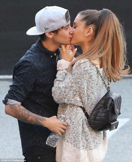 Ariana Grande spotted kissing ex-boyfriend Jai Brooks of The Janoskians backstage at iHeartRadio Awards