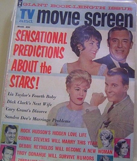 Elizabeth Taylor - TV and Movie Screen Magazine Cover [United States] (March 1962)