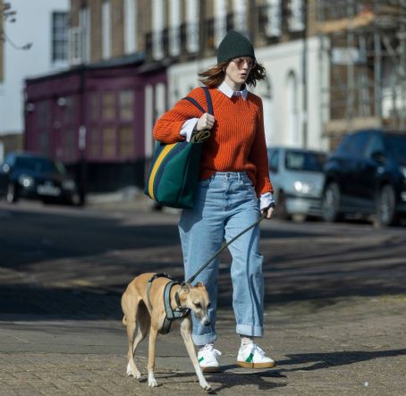 Rose Leslie – Spotted while walking her dog in North London