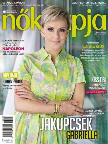 Gabriella Jakupcsek, Nõk Lapja Magazine 13 April 2016 Cover Photo - Hungary