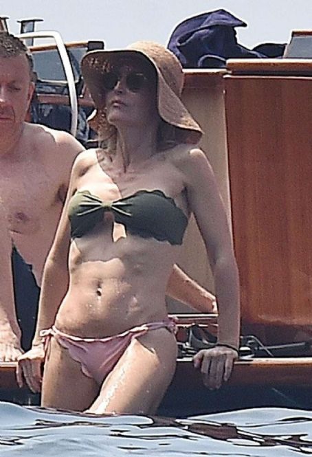 Gillian Anderson in Bikini in Portofino FamousFix post