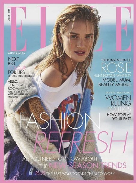 Rosie Huntington-Whiteley - Elle Magazine Cover [Australia] (March 2019)