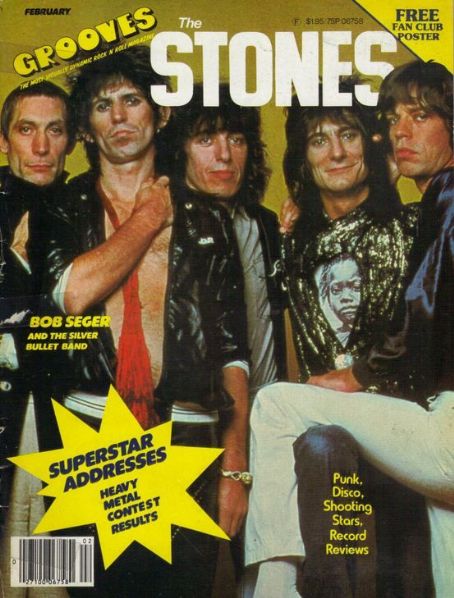 The Rolling Stones, Grooves Magazine February 1979 Cover Photo - United ...