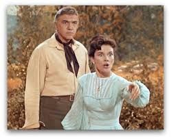 Dianne Foster and Lorne Greene