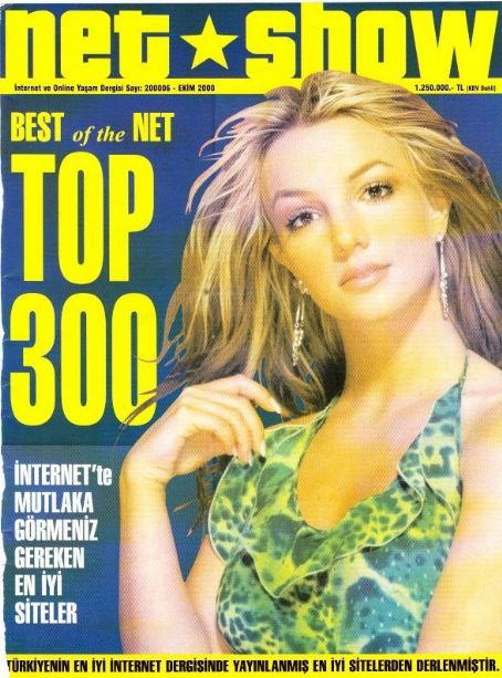 Britney Spears, Net Show Magazine October 2001 Cover Photo - Turkey