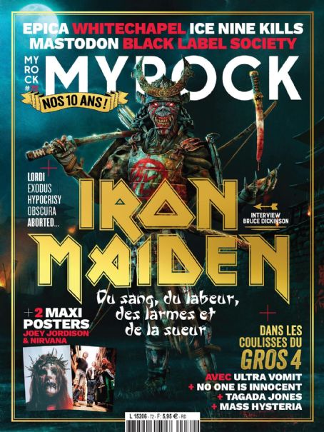 Eddie (mascot) - My Rock Magazine Cover [France] (November 2021)