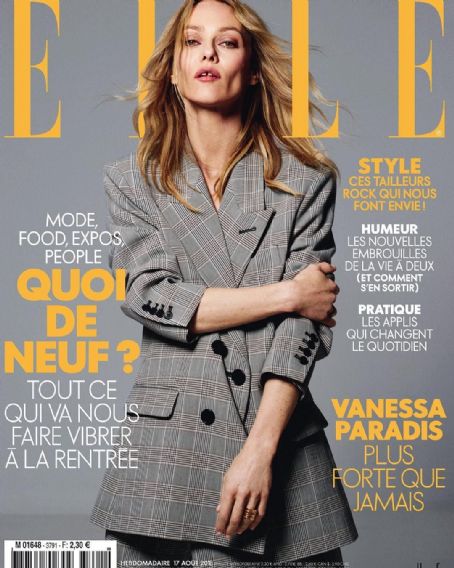 Vanessa Paradis, Elle Magazine 17 August 2018 Cover Photo - France