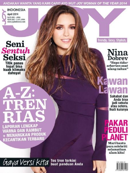 Nina Dobrev, Joy Magazine April 2014 Cover Photo - Indonesia