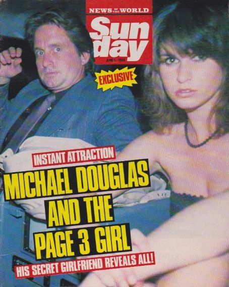 Michael Douglas, Jenny Strachan - News of the World Sunday Magazine Cover [United Kingdom] (4 June 1988)