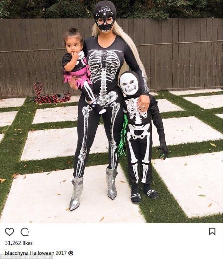 Blac Chyna, King Cairo, and Dream Kardashian Celebrate Halloween in Los Angeles, California - October 31, 2017