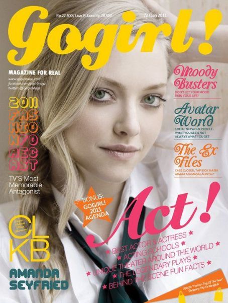 Amanda Seyfried, Go Girl Magazine January 2011 Cover Photo - United States