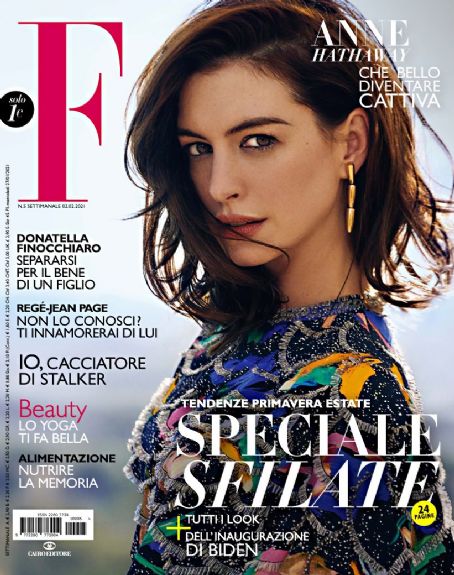 Anne Hathaway - F Magazine Cover [Italy] (2 February 2021)