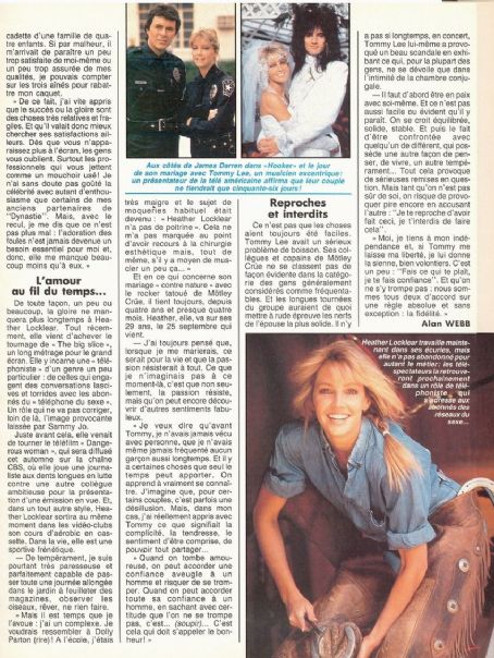 Heather Locklear - Cine Tele Revue Magazine Pictorial [Belgium] (13 September 1990)