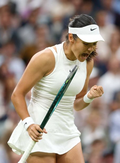 Emma Raducanu – Match against Maria Sakkari at Wimbledon 2024 – London