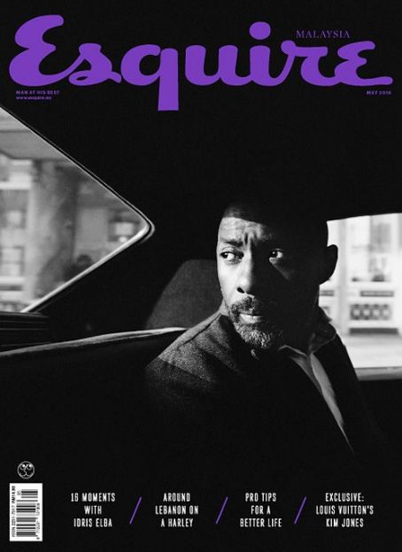 Idris Elba, Esquire Magazine May 2016 Cover Photo - Malaysia