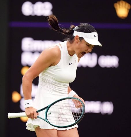Emma Raducanu – Match against Maria Sakkari at Wimbledon 2024 – London