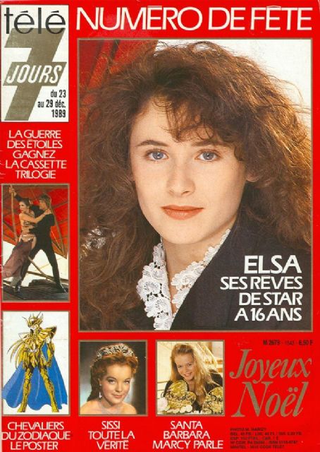 Elsa Lunghini, Télé 7 Jours Magazine 23 December 1989 Cover Photo - Canada