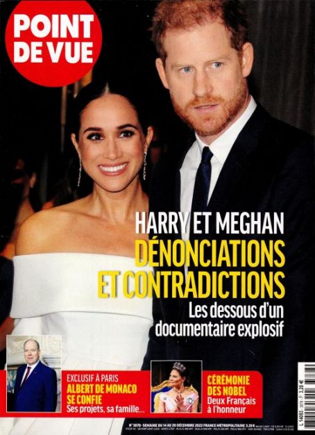 Prince Harry - Point de Vue Magazine Cover [France] (14 December 2022)