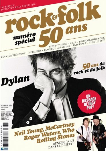 Bob Dylan, Rock & Folk Magazine December 2016 Cover Photo - France