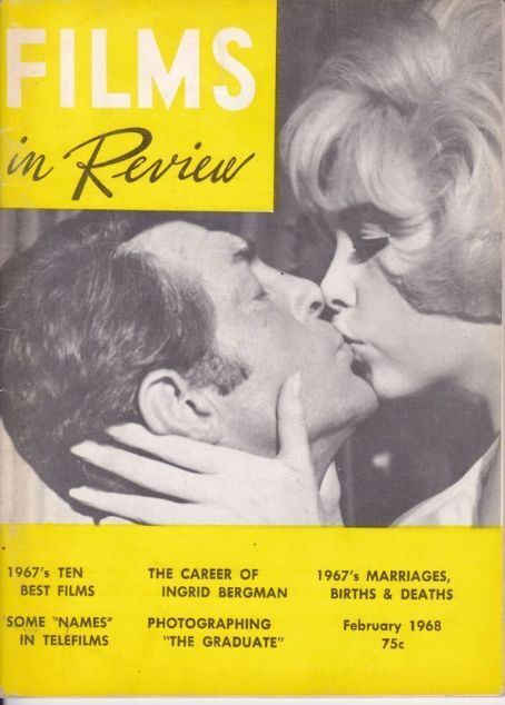 Dean Martin, Stella Stevens - Films in Review Magazine Cover [United States] (February 1968)
