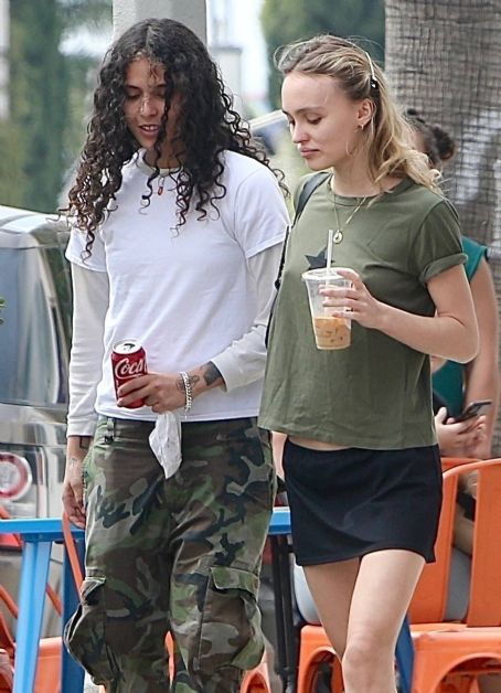 Lily-Rose Depp – With 070 Shake seen at a local coffee shop in West ...