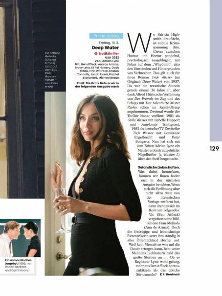Ana de Armas – TV Media Magazine (March 2022) - FamousFix