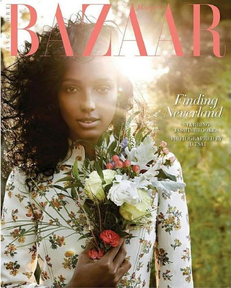 Jasmine Tookes, Harper's Bazaar Magazine August 2020 Cover Photo 