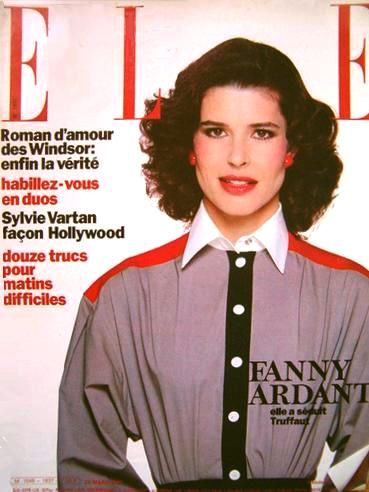 Fanny Ardant, Elle Magazine 23 March 1981 Cover Photo - France