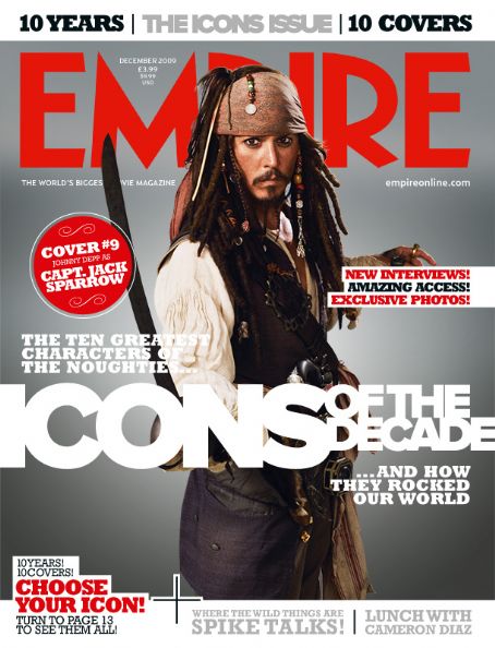 Johnny Depp - Empire Magazine [United Kingdom] (December 2009)