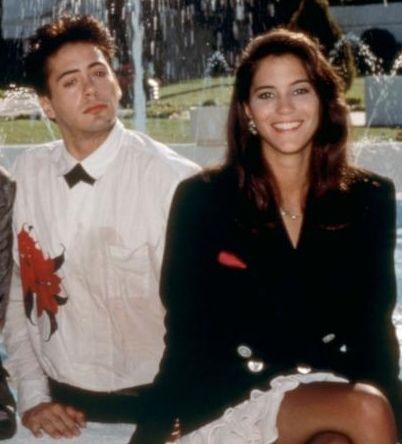 Jami Gertz and Robert Downey Jr.