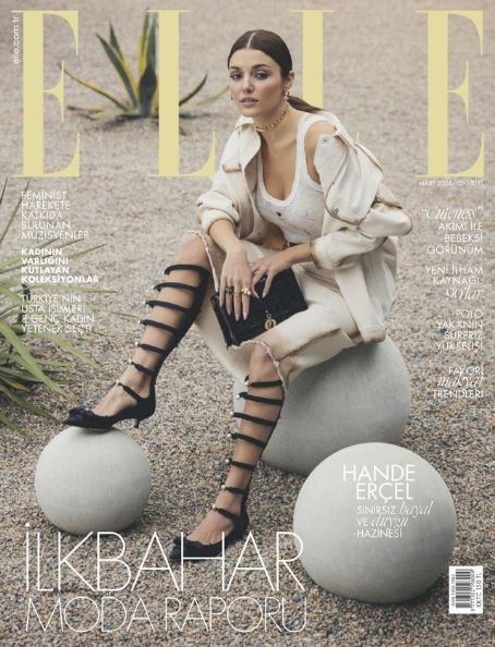 Hande Erçel - Elle Magazine Cover [Turkey] (March 2024)