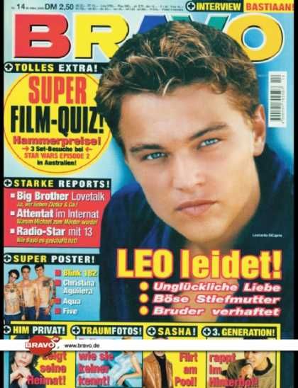 Leonardo Dicaprio Bravo Magazine 29 March 2000 Cover Photo Germany