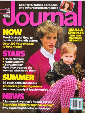 Prince Harry, Princess Diana, Ladies' Home Journal Magazine 01 July ...