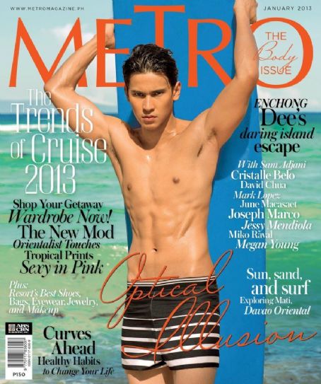 Enchong Dee - Metro Magazine Cover [Philippines] (January 2013)