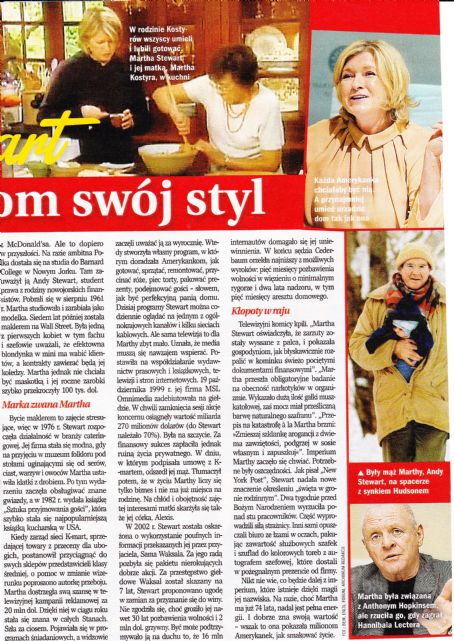 Martha Stewart - Retro Magazine Pictorial [Poland] (May 2015)