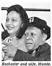Eddie 'Rochester' Anderson and Mamie Wiggins Nelson