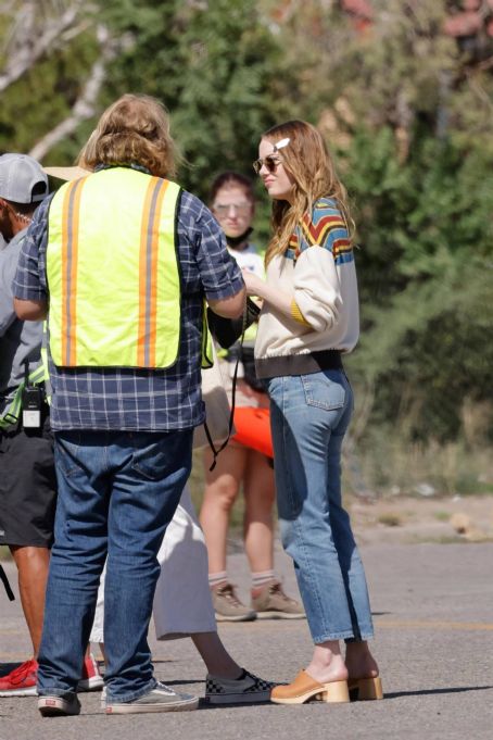 Emma Stone on Set of the Curse in Santa Fe June 8, 2022 – Star Style