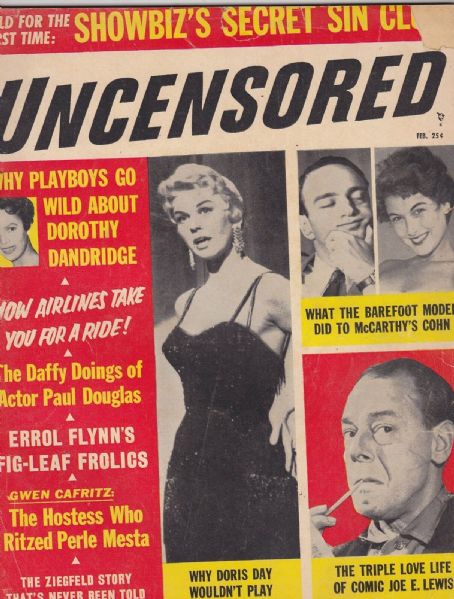 Doris Day, Uncensored Magazine February 1956 Cover Photo - United States