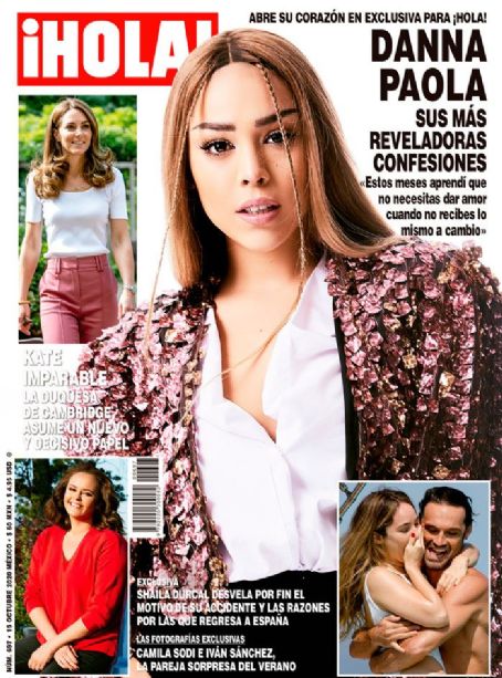 Danna Paola, Hola! Magazine 15 October 2020 Cover Photo - Mexico