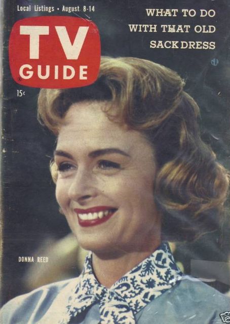 Donna Reed, TV Guide Magazine 08 August 1959 Cover Photo - United States